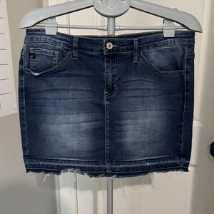 KanCan Dark Blue Denim Mini Skirt